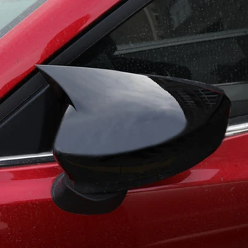 Avto ABS Črna Zunanje Strani Vrat Vzvratnega Ogledala Pokrov Ogledala Skp za Mazda 3 Axela 2017-2018