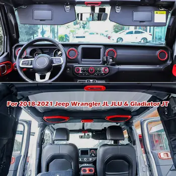 Chuang Qian Rdeči Avto Notranja Oprema komplet za 2018-2021 Jeep Wrangler JL JLU & Gladiator JT (20PCS) 3