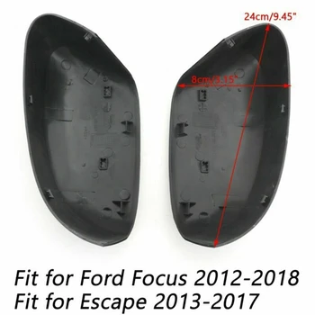 1 Par ABS Ogljikovih Vlaken Krilo Ogledalo Rearveiw Ogledalo Kape Stanovanj za Ford Focus MK2 Mondeo MK3 MK4 Limuzina 2012-18 5