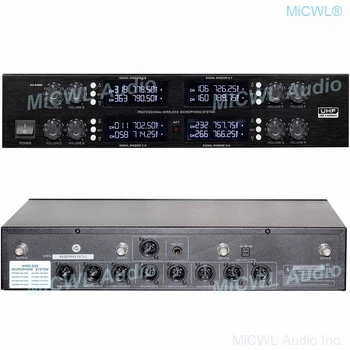 Verodostojno MiCWL D3880 8 Ročni Digital 8 Slušalke River Brezžični Konferenca Mikrofonski Sistem, UHF 400 Kanal FexEx UPS Brezplačno