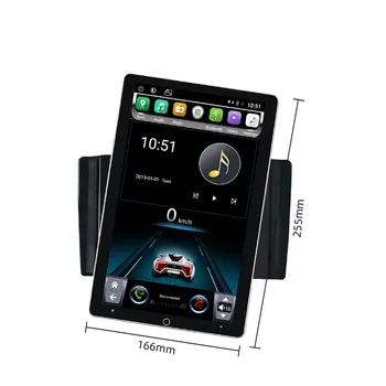 Avto Radio Android Vrtljiv Multimedijski Autoradio 2 Din 9,7-palčni Zaslon na Dotik, GPS, WIFI, Bluetooth, FM Auto Predvajalnik Zvoka Stereo
