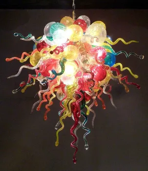 Vroče Prodajo Doma Dekoracijo Pisano Steklo Art Light Posebnih Obrtnih Slog Murano Stekla Sodobne Chandeleir Lučka