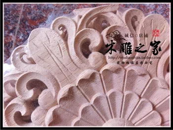 Dongyang woodcarving cvet cvetni aplicirano Evropske krog obliž vklesan lesa pohištvo iz masivnega lesa kabinet vrata CVET CVET FLO 2