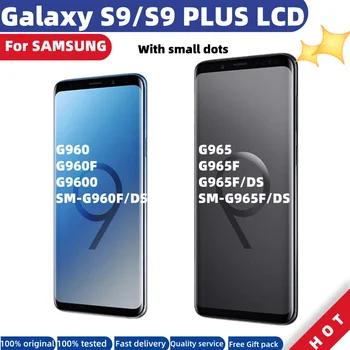 ORIGINAL AMOLED Popravila Za SAMSUNG Galaxy S9 LCD S9 PLUS S9+Zaslon, Zaslon na Dotik, Računalnike z Okvirjem G960F G965F LCD Z Vložki