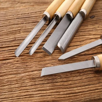 S19Z 8pcs Lesa Carving Nož Stružnica Dleto Stružni Lesnoobdelovalnih Izvlečejo Skew Slovo Kopje